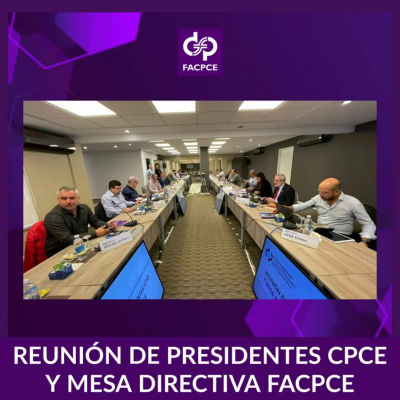 El miércoles 31 de agosto, se realiza en nuestra sede, la reunión de la Mesa Directiva de la FACPCE con los presidentes de los Consejos Profesionales de Ciencias Económicas de todo el país.