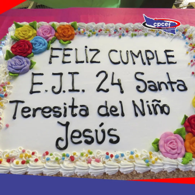 El lunes 2 de octubre, el C.P.C.E.F. se unió a la celebración del 17º Aniversario del E.J.I. N° 24 Santa Teresita del Niño Jesús. 