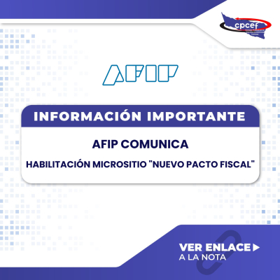 Información Importante AFIP